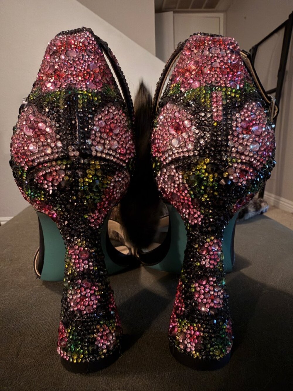Betsey Johnson Floral High Heels - Picture 4 of 4